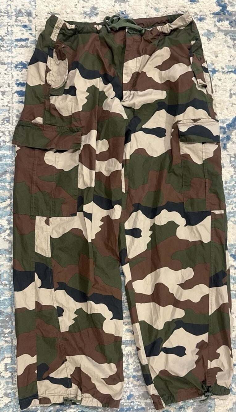 Good American Streetwear Utility Camo Parachute Cargo Pants Size L